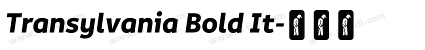 Transylvania Bold It字体转换